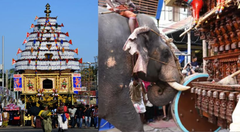 Do not use elephant to push chariot in Kalpathi Ratholsavam