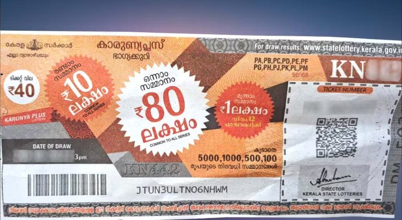 Karunya plus lottery result