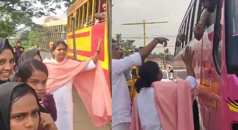 Ramya Haridas MP stopped bus for not carrying students