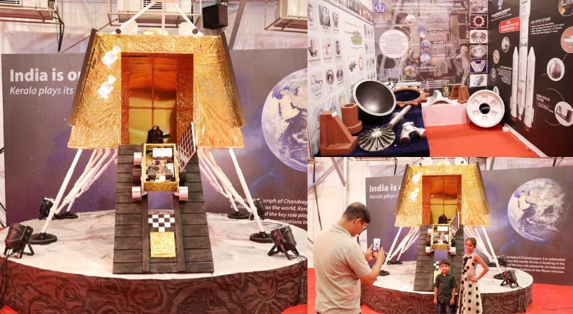 exhibition prominently highlighted Kerala's contribution to the Chandrayaan 2 mission