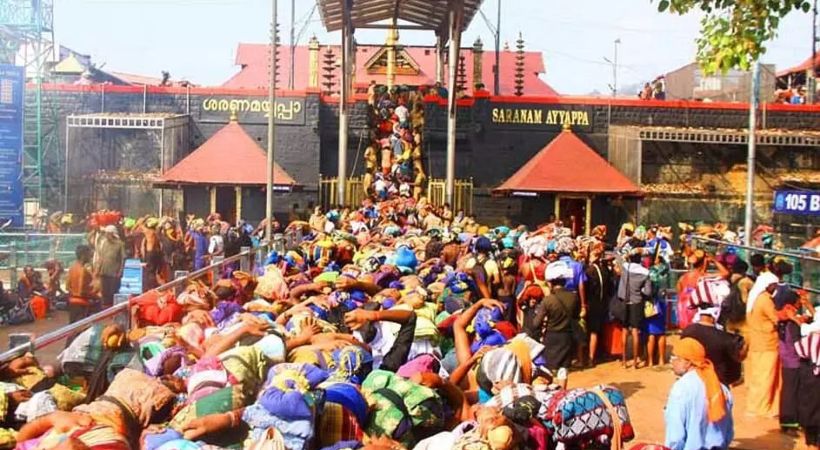 Devotees crowd at Sabarimala