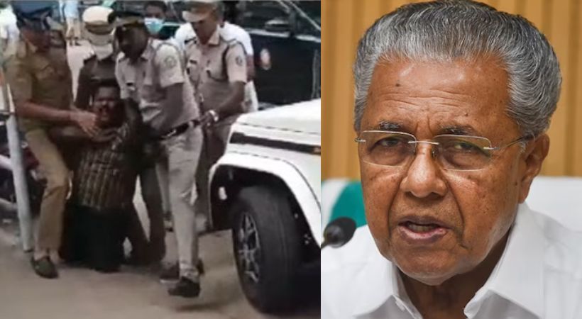CM Pinarayi vijayan response on youth congress strike