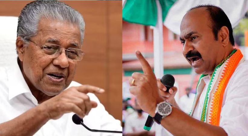 V. D. Satheesan against sfi and pinarayi vijayan