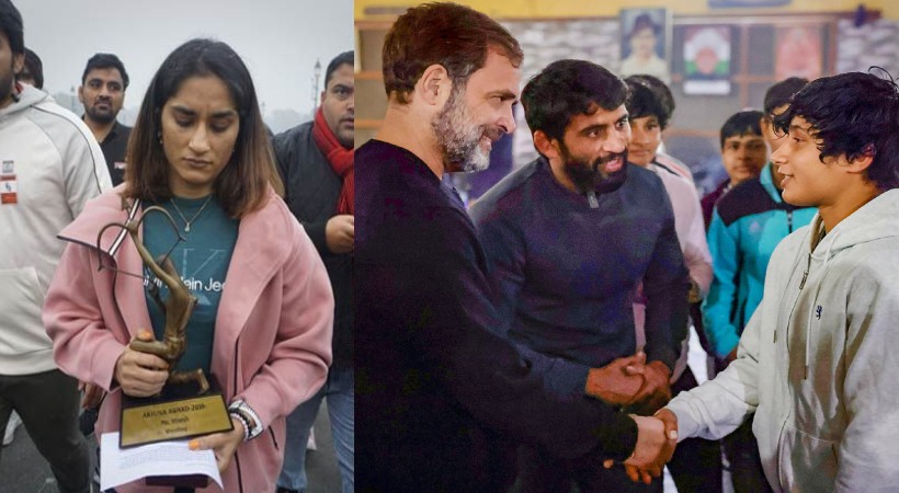 Rahul Gandhi supports Vinesh Phogat