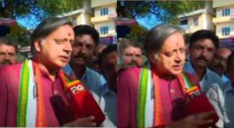 Shashi Tharoor on Ayodhya temple inauguration congress stand row