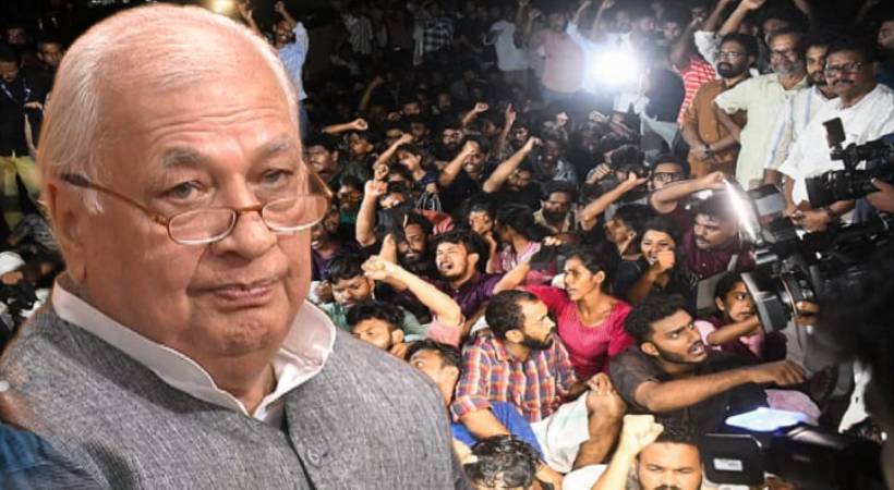 Syndicate not to remove banner against governor Arif Mohammed Khan