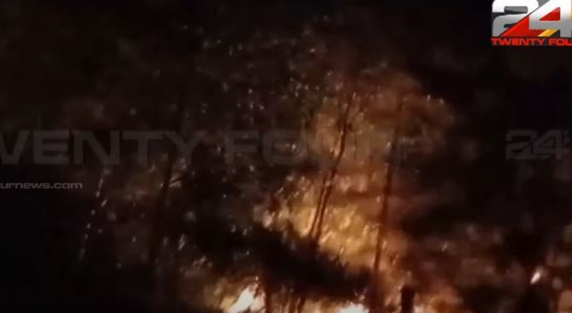 fire accident near Panchavadi Beach