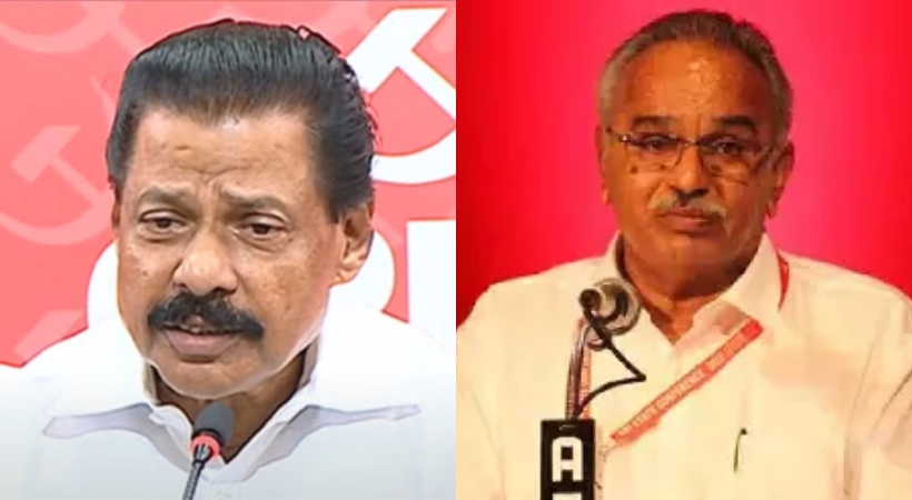 M V Govindan on Kanam Rajendran