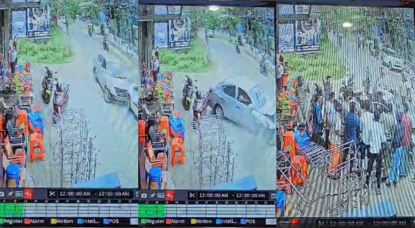 man drives car under the influence of alcohol