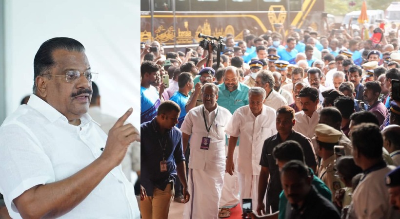EP Jayarajan in Pinarayi Stuti Geetham
