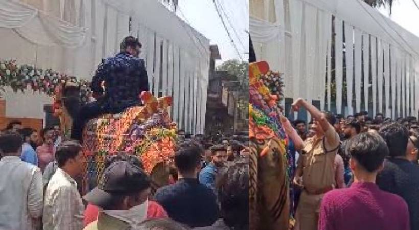 kannur wedding celebration case against groom