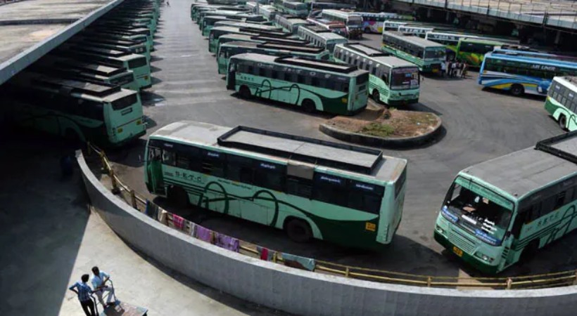Tamil Nadu government bus workers have started a strike