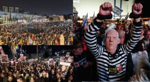 Protest in Tel Aviv demanding captive release and Israel government to resign