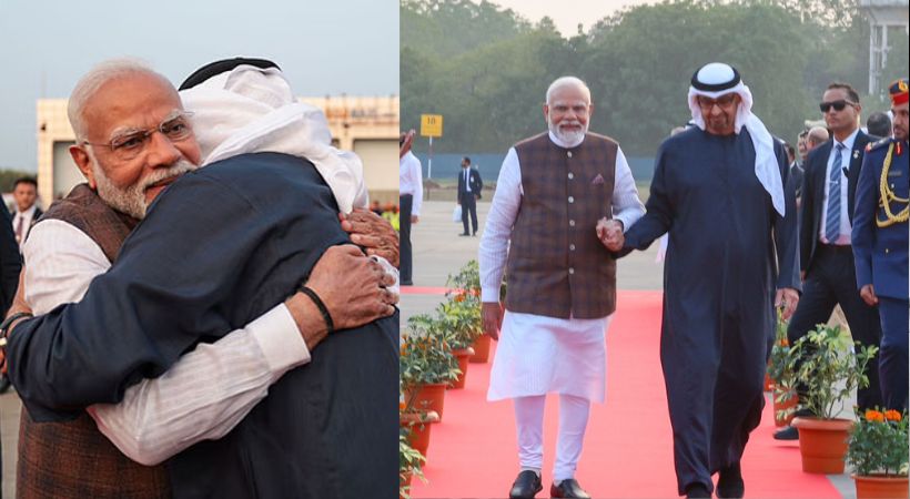 UAE President visiting India PM Modi welcomes