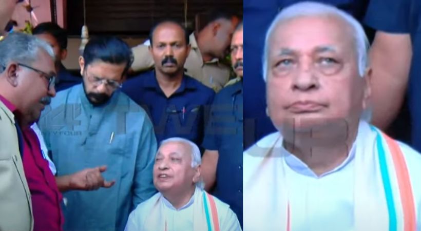 Governor wants to filing case against SFI workers Kollam protest