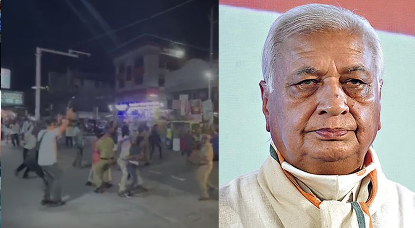 Arif Mohammed Khan against SFI strike