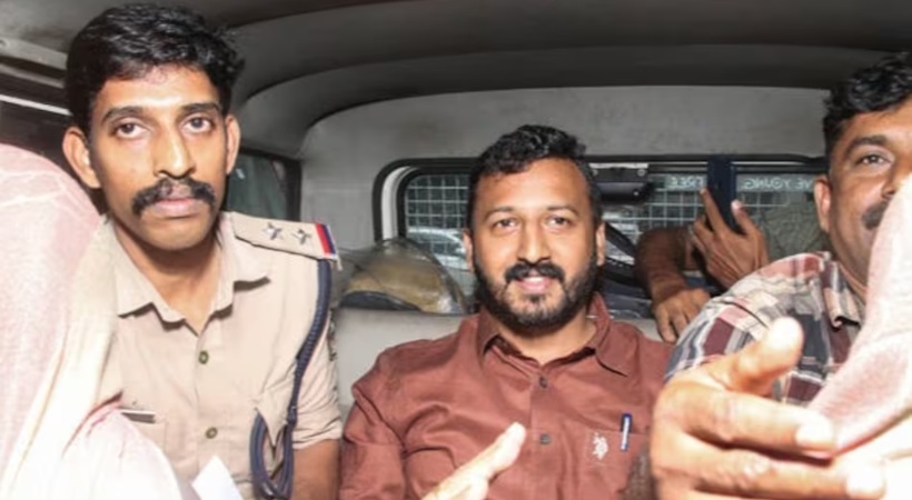 Youth Congress Protest against Rahul Mamkootathil's arrest