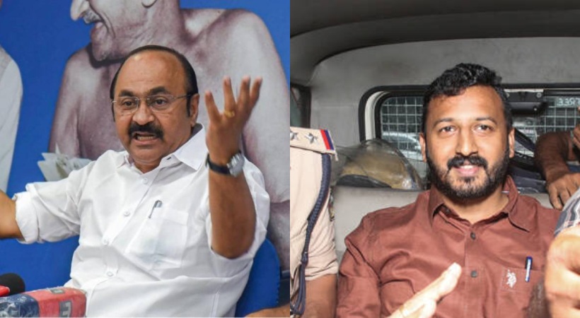 V D satheeshan allegation against government in Rahul Mamkoottathil arrest