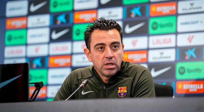 xavi down barcelona coach