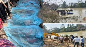 12 killed as tractor-trolley carrying devotees plunges into pond