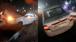M Vincent MLA's car met with an accident