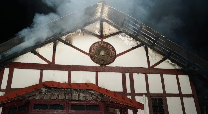 Major Fire At Shillong Bar Association Building