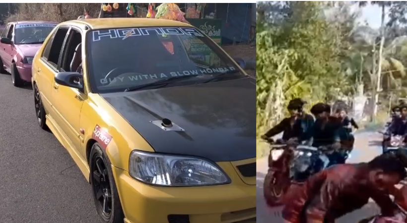 Students send off party with rental vehicles