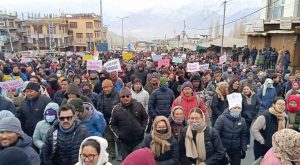 Thousands protest in Ladakh for seek Statehood