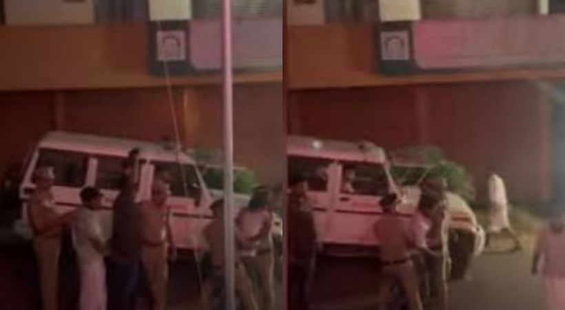 Black flag protest against Governor Kannur conflict between Police and DYFI