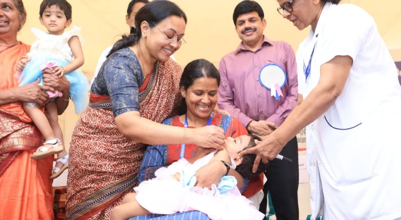 19.80 lakh children were given polio drops in the state