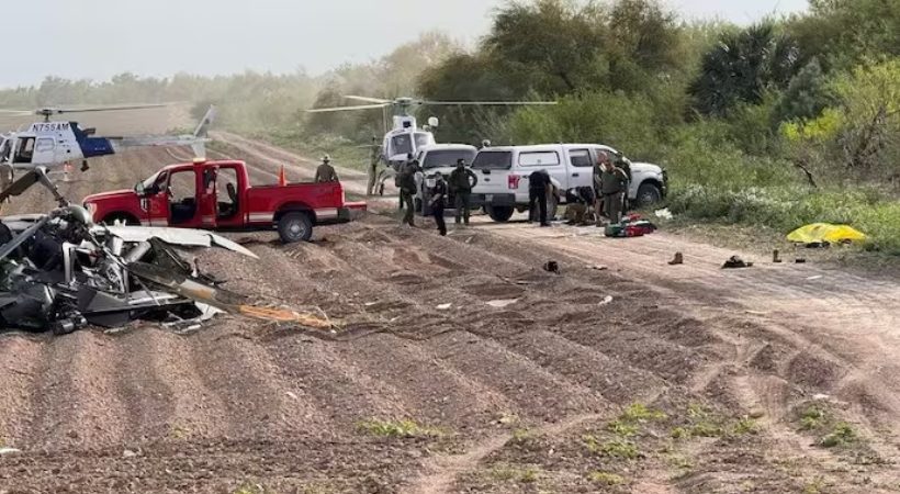Helicopter crash near US-Mexico border kills two