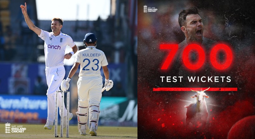 James Anderson becomes first pacer to take 700 wickets