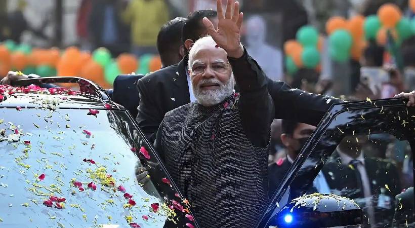 narendra modi kerala first road show today