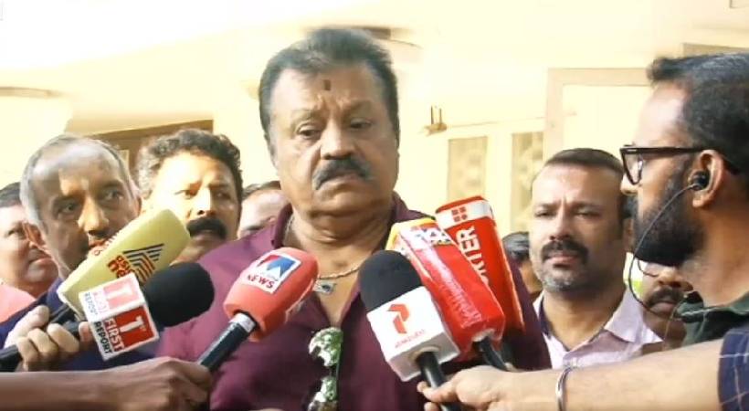 suresh gopi visits k karunakaran relative house