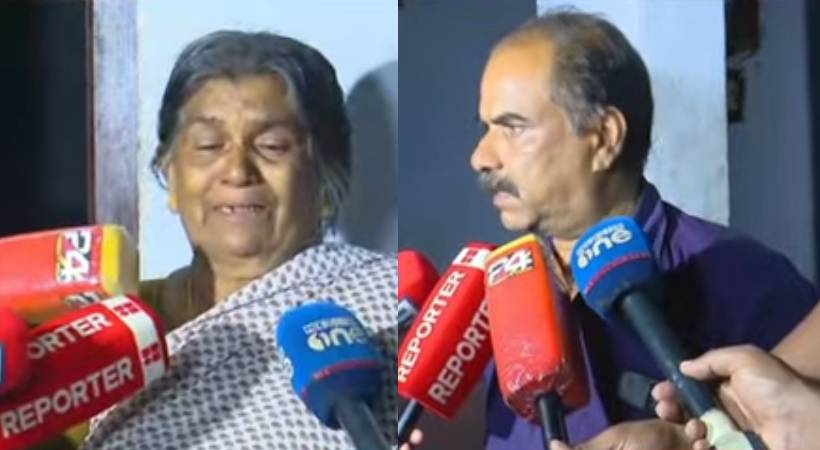 pn shaji mother and brother about his death