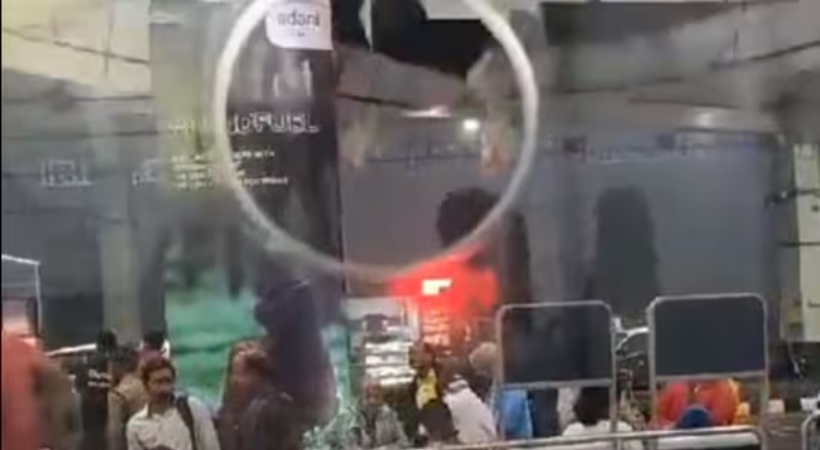 Rain Guwahati airport ceiling collapses