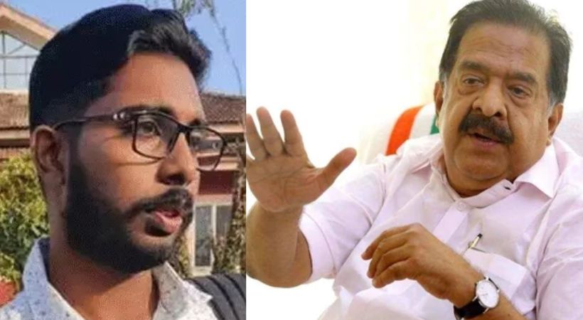 Siddharth's murder; Remesh chennithala Response