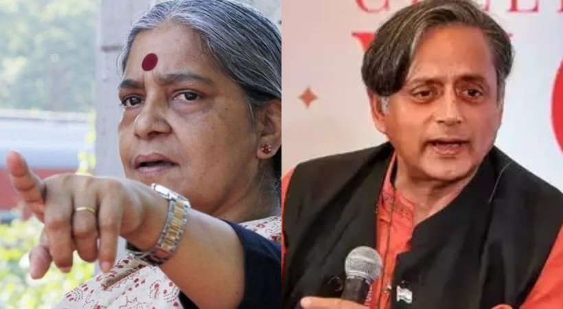 Annie raja replay to Shashi Tharoor's statements about Indian left