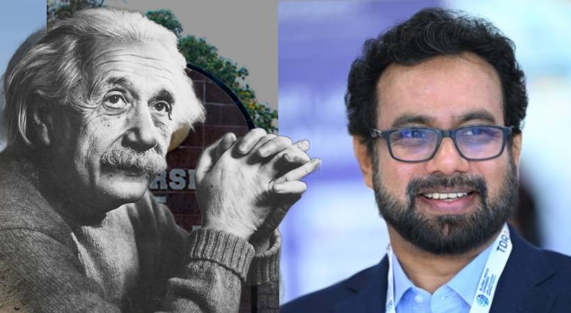 Albert Einstein and Kerala university John Brittas speech