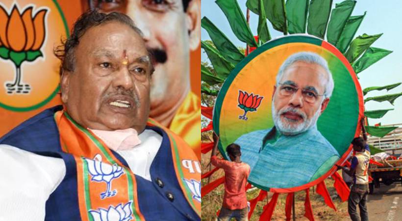 Karnataka BJP against KS Eshwarappa using Modi's photo in election campaign