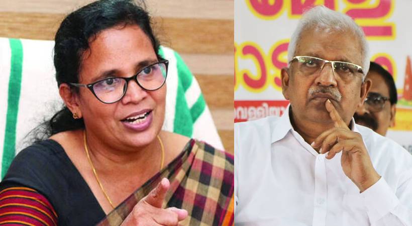 kk rema to file complaint against p jayarajan