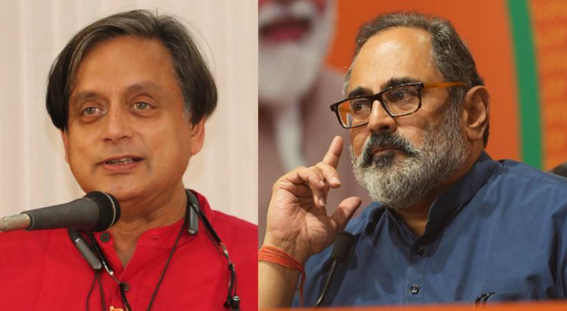 Rajeev Chandrasekhar will approach Election Commission against Shashi Tharoor
