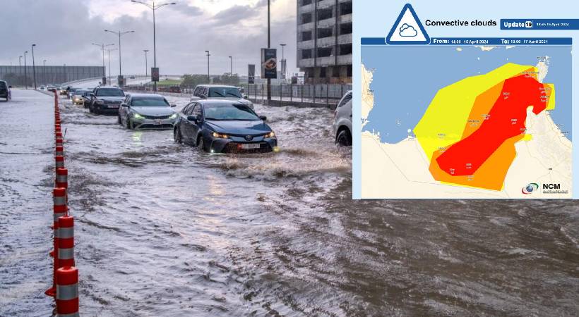 Orange and red alert UAE heavy rain