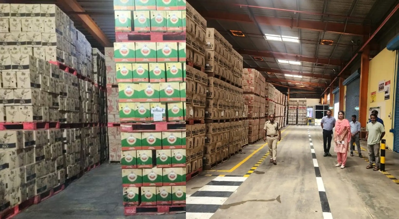 illegally stocked beer kerala seized karnataka