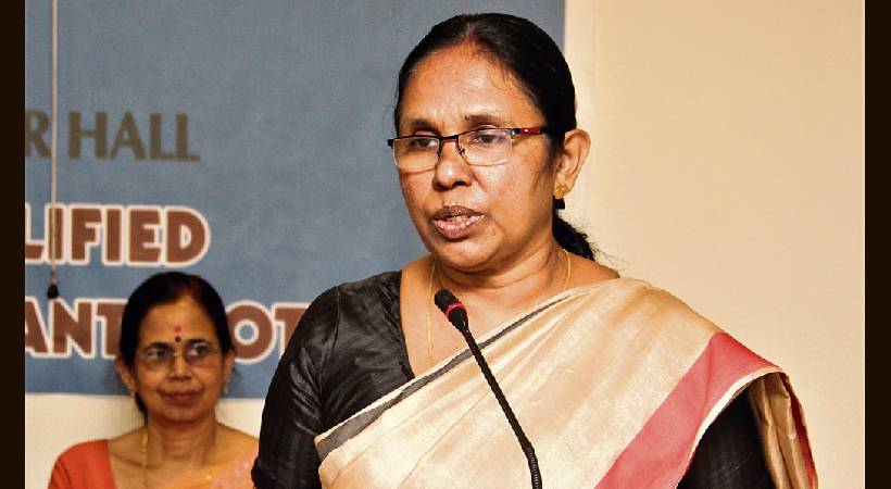 Case against youth league worker for Obscene comment against KK Shailaja