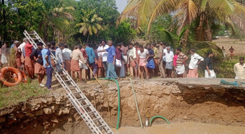 palakkad well collapsed one demise