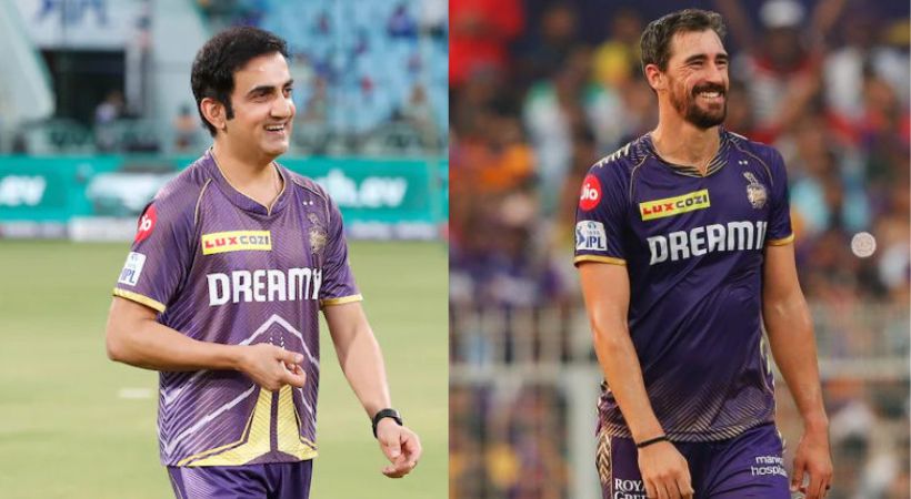 Gautam Gambhir and Mitchell starc