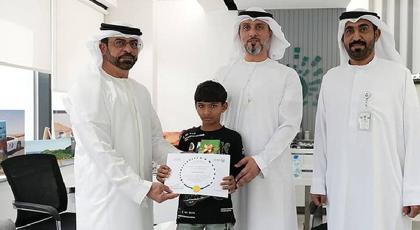 Indian boy honoured by Dubai police for returning lost watch