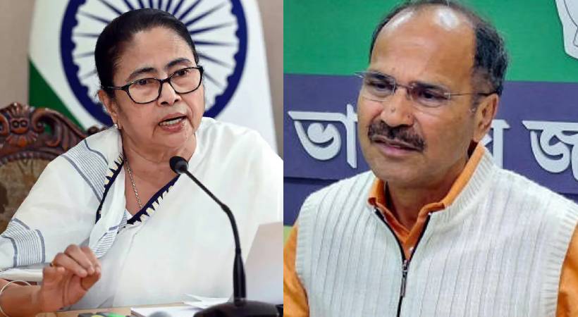 Mamata Banerjee against Adhir Ranjan Chowdhury