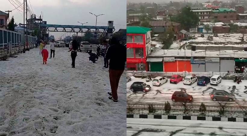 Hailstorm Two days holiday for schools in Manipur